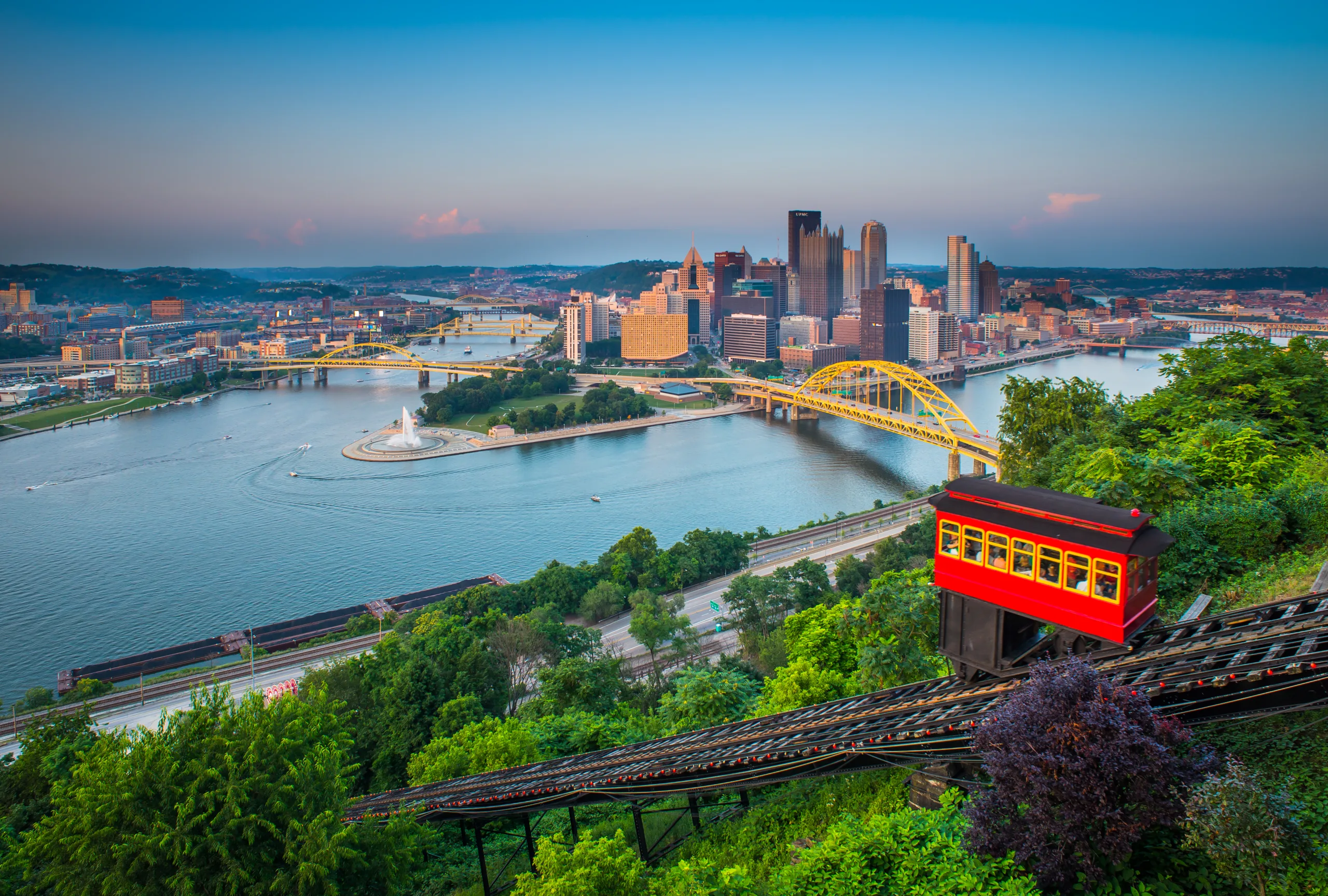 Pittsburgh, Pennsylvania, River, sunset, 2014